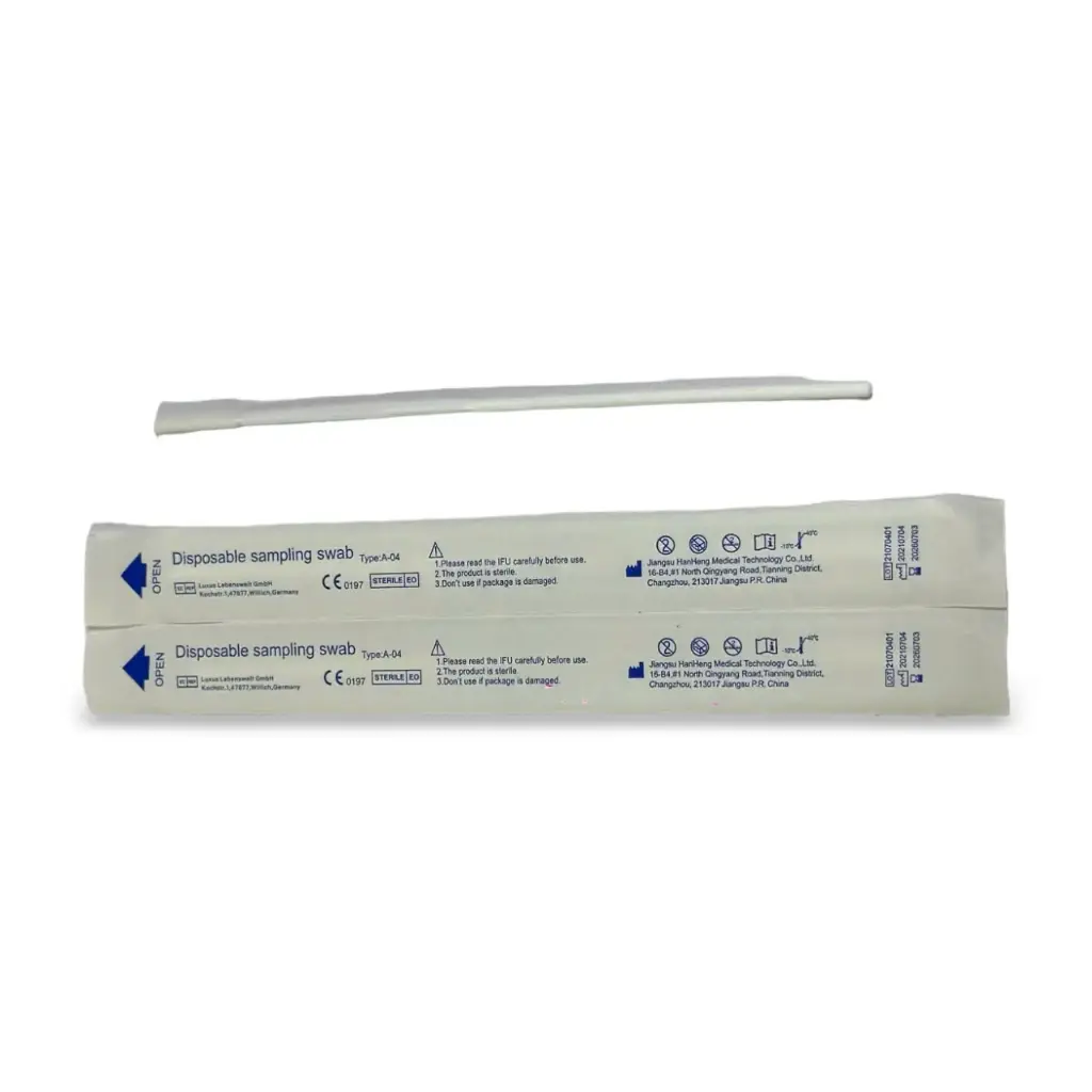 Que lấy mẫu vô trùng (tỵ hầu),150mm. NSX: Jiangsu Hanheng, Mã SP: A-04