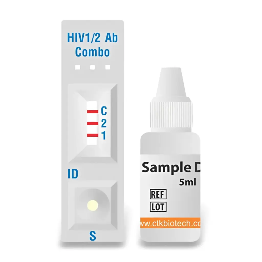 Khay thử xét nghiệm định tính kháng thể kháng HIV-1 và HIV-2 [OnSite® HIV 1/2 Ab Plus Combo Rapid Test]
