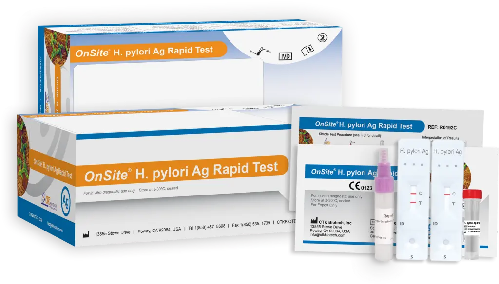 Khay thử xét nghiệm định tính kháng nguyên H. pylori [Onsite® H.Pylori Ag Rapid Test]