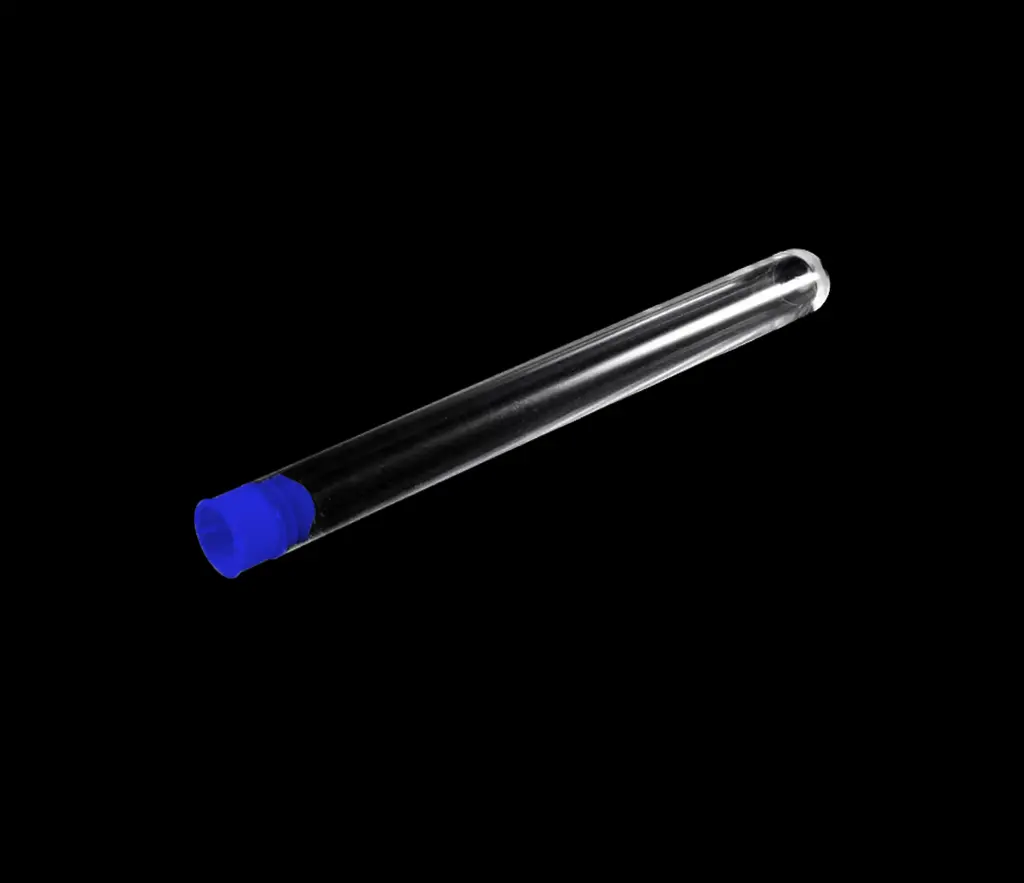 Ống nghiệm nhựa PP 16x100mm, nút xanh [Medisure™ Test tube PP 16x100mm, blue plug]