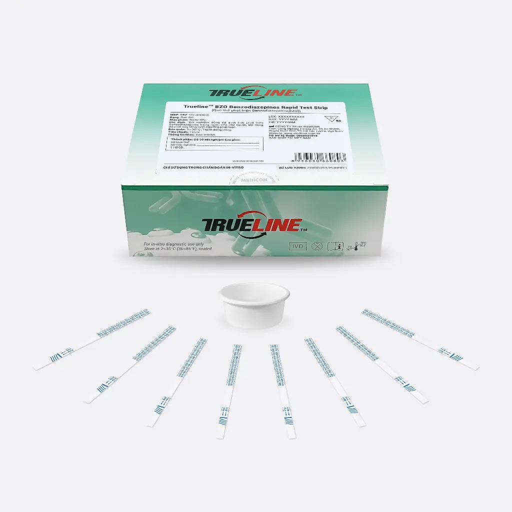 Trueline™ BZO Benzodiazepines Rapid Test Strip (Hộp 5 Test)