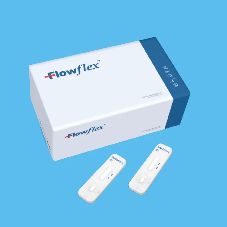 Khay thử xét nghiệm định tính kháng nguyên vi rút SARS-CoV-2 trong dịch tỵ hầu (Flowflex SARS-CoV-2 Antigen Rapid test) (Hộp 25 test)