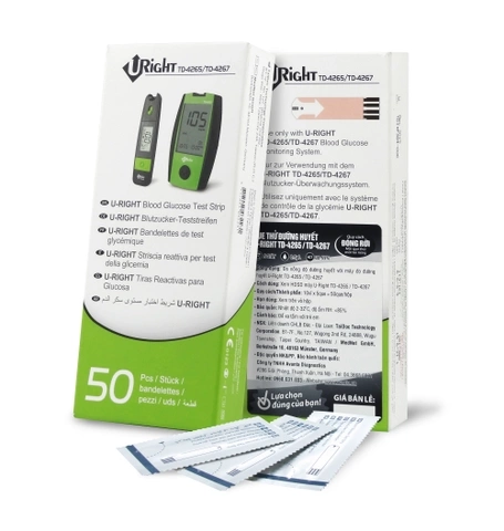 Que thử đường huyết dùng với máy đo đường huyết cá nhân ( Blood Glucose test Strip TD-4267)