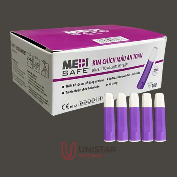 Kim chích máu an toàn [Medisafe® Safety Lancet]