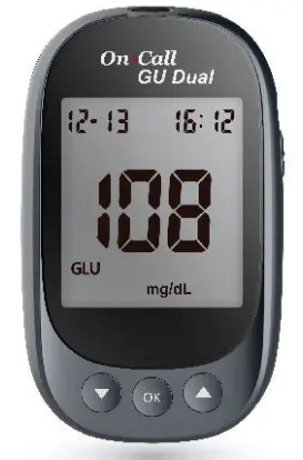 Máy đo đường huyết và axit uric [On Call® GU Dual Blood Glucose & Uric Acid Meter]