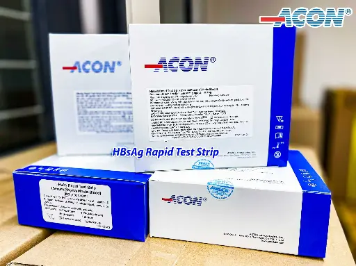 Que thử xét nghiệm định tính kháng nguyên HBsAg (HBsAg Rapid Test Strip - Serum/Plasma/Whole Blood) (Hộp 50 test) (50 xét nghiệm/hộp)