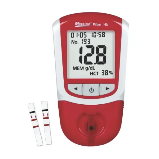 [C112-3021] Máy đo huyết sắc tố (Mission Plus Hb Hemoglobin Testing System) (Box 1)