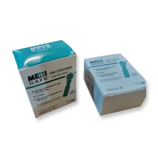 [CY-133B] Kim chích máu đầu xoay 28G (100 chiếc/ hộp) (100 xét nghiệm/hộp)