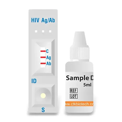 [R0018C] Khay thử xét nghiệm định tính kháng nguyên HIV-1 p24 và kháng thể HIV-1 (bao gồm nhóm O) và HIV-2 (OnSite HIV Ag/Ab 4th Gen. Rapid Test) (30 xét nghiệp/hộp)