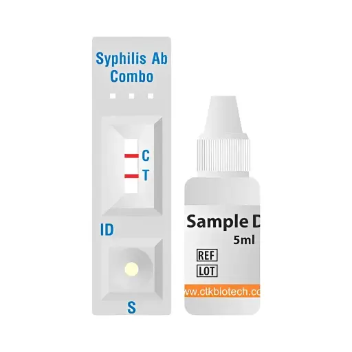 [R0030S] Que thử xét nghiệm định tính kháng thể kháng Syphilis (OnSite Syphilis Ab Combo Rapid Test) (50 xét nghiệm/hộp)