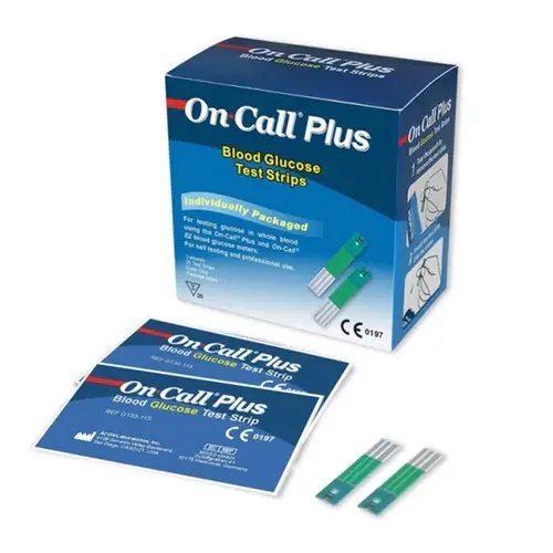 Que thử đường huyết [On Call® Plus Blood Glucose Test Strips] (bản sao1)